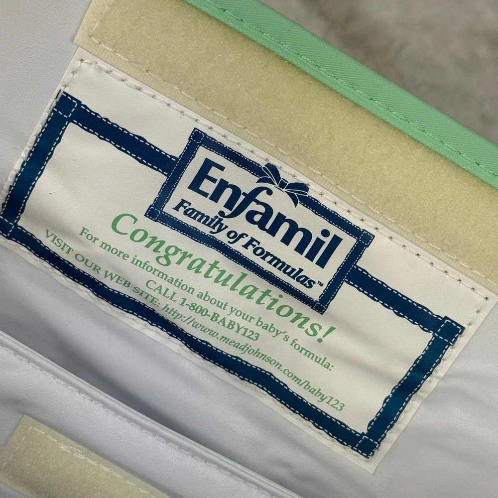 Vintage 1997 Enfamil Peter Rabbit Insulated Bag Green Beatrix Potter Tag